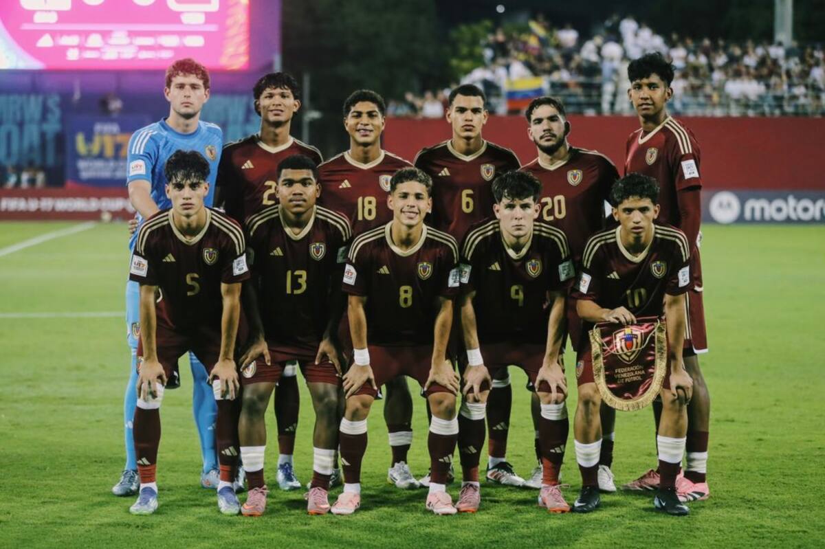 La selección Vinotinto en el Mundial Sub 17. Foto: Copa Mundial de la FIFA en X.