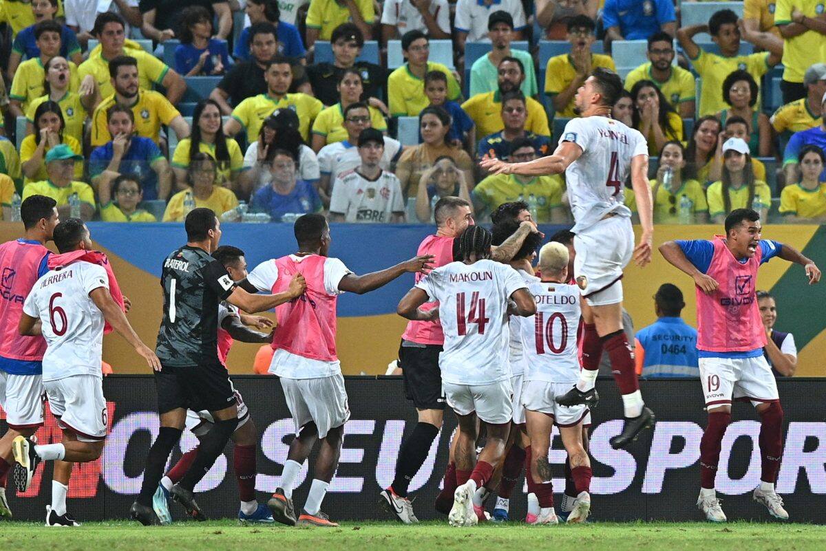 La Vinotinto consiguió un histórico empate en Brasil