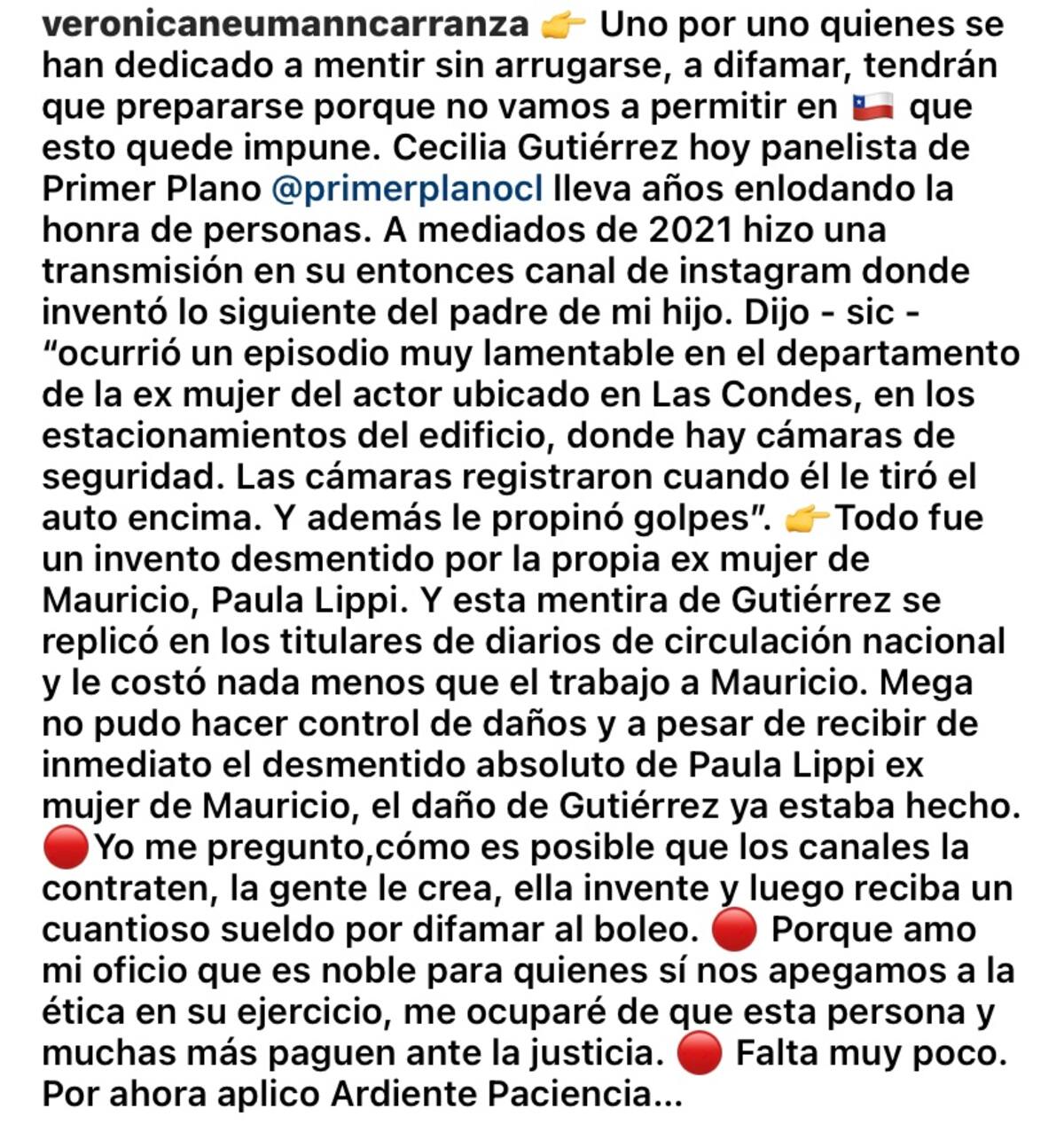 La periodista se lanzó contra Ceci Gutiérrez.