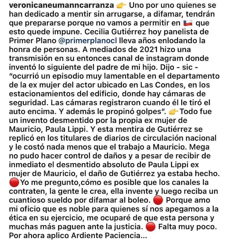 La periodista se lanzó contra Ceci Gutiérrez.