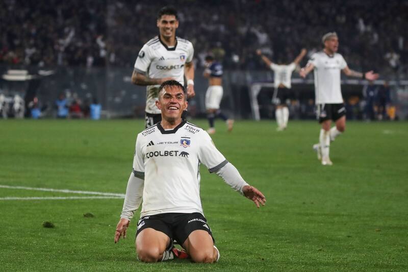 celebra su gol ante Junior por Copa Libertadores. Foto: Agencia Aton.