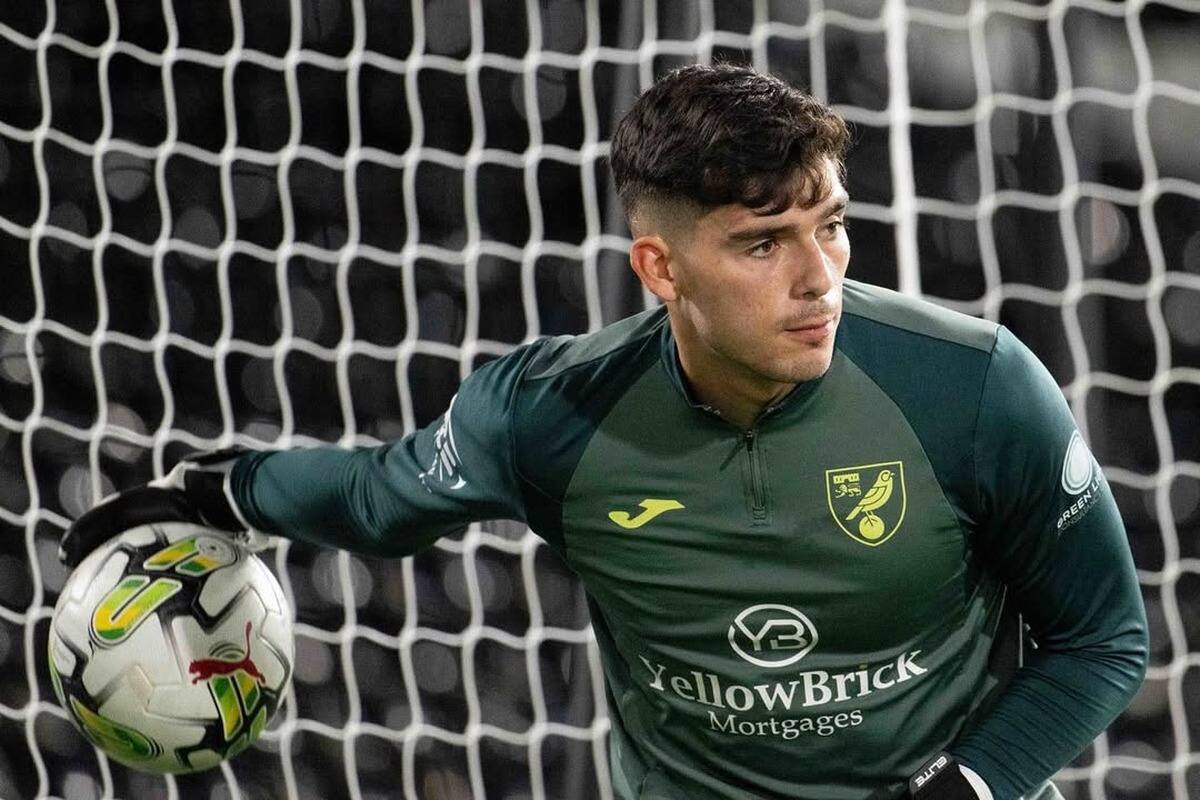 El portero con el Norwich City.