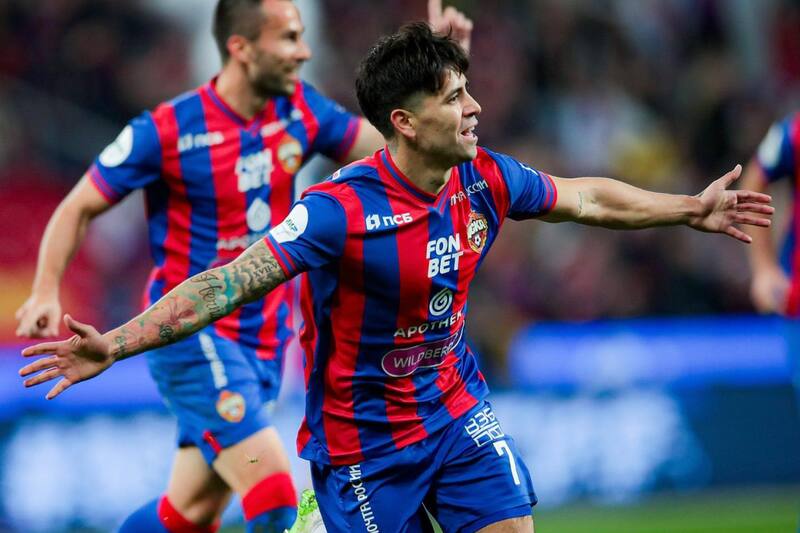 El delantero chileno destaca en su primera temporada en el fútbol ruso.