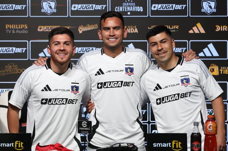 en la presentación en Colo Colo.