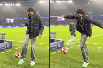 No solo en la NBA: Victor Wembanyama se lució mostrando sus dotes en fútbol