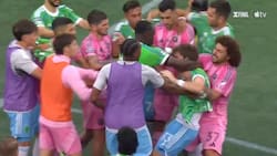 Escándalo en la Leagues Cup: Maxi Falcón “ahorcó” a un rival y recibió dos feroces combos