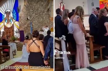VIDEO| Mujer asiste a boda vestida de blanco y se vuelve viral