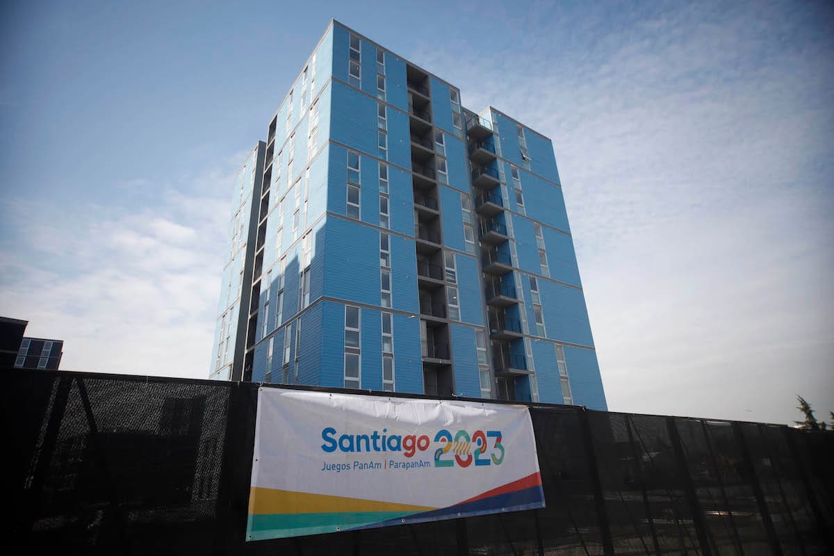 Esta es una de las torres de la Villa Panamericana que se ubica en la comuna de Cerrillos.