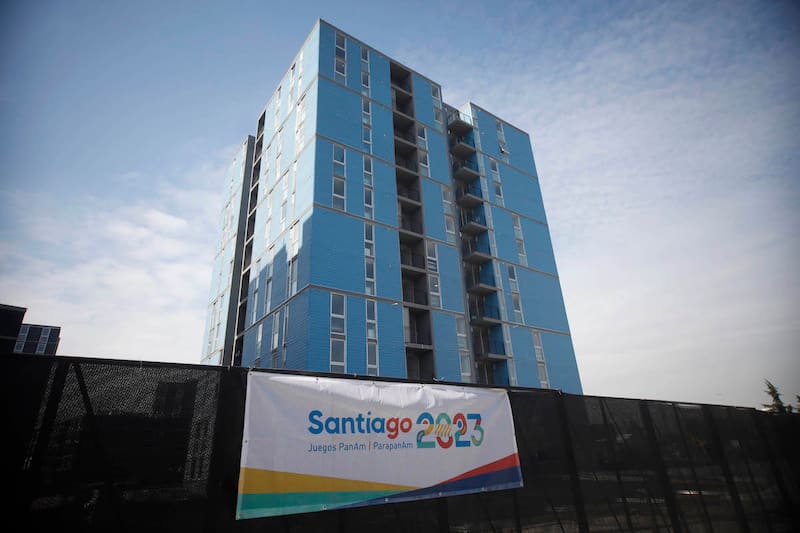 Esta es una de las torres de la Villa Panamericana que se ubica en la comuna de Cerrillos.