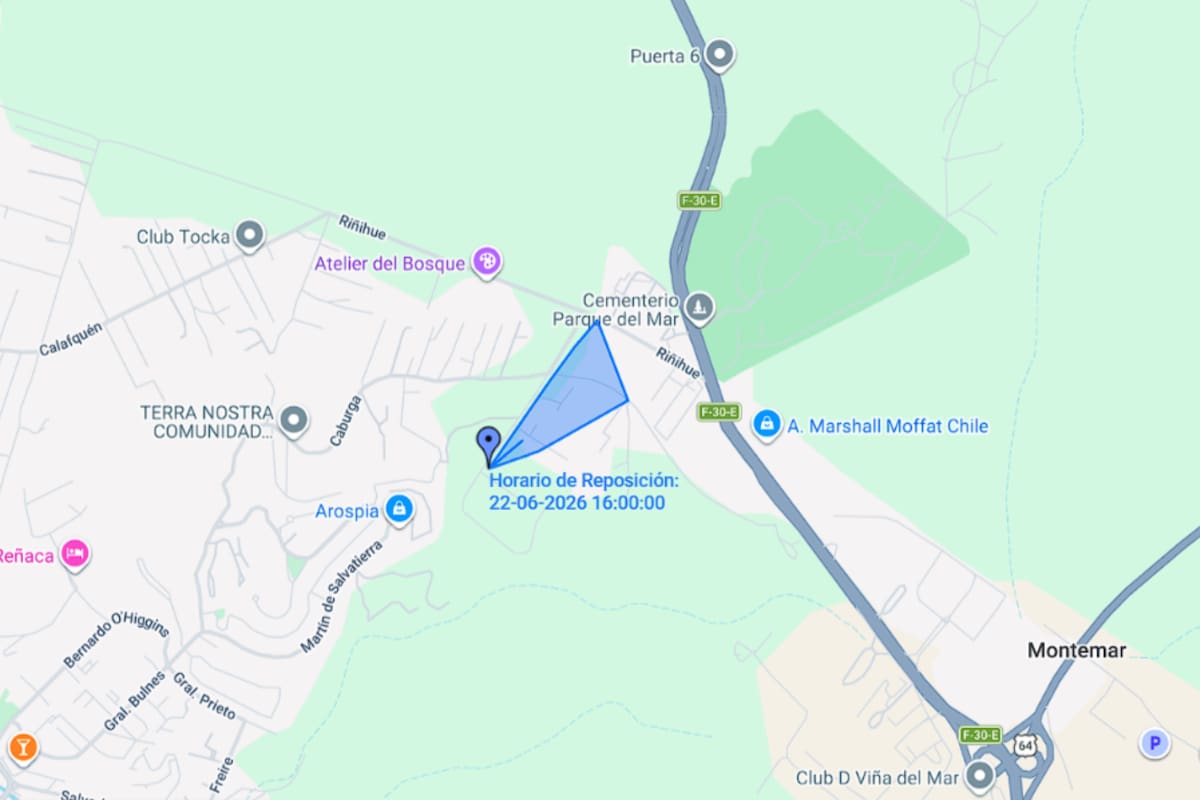 El sector de Camino Internacional también tendrá suspensión en el servicio. Foto: Chilquinta.