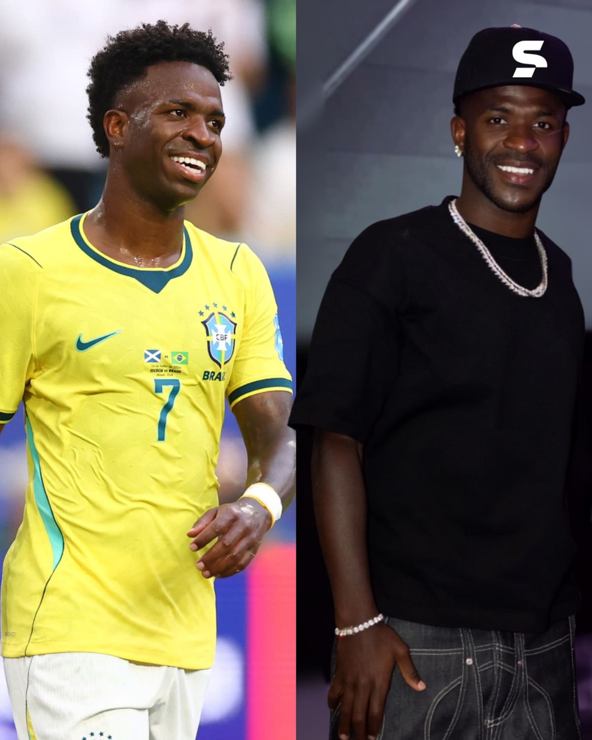 El antes y después del delantero brasileño.