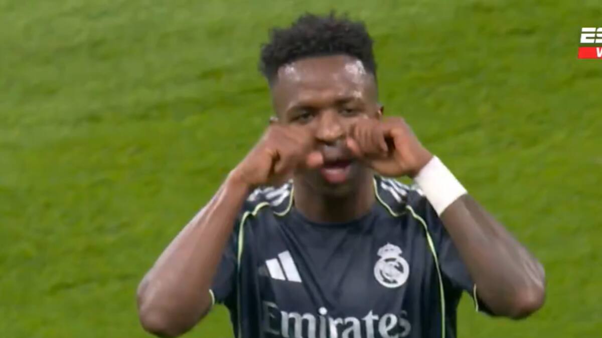 VIDEO | Vinícius Jr. provoca polémica por esta celebración contra los hinchas del Manchester City