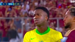 ¡Una pesadilla! Vinícius Júnior desperdicia de manera insólita este penal para Brasil en Venezuela