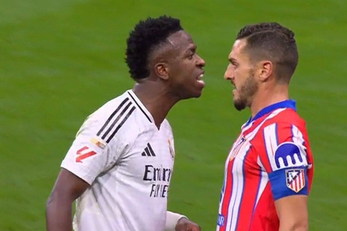 se enfrascó en una pelea con Koke en el Derbi de Madrid.