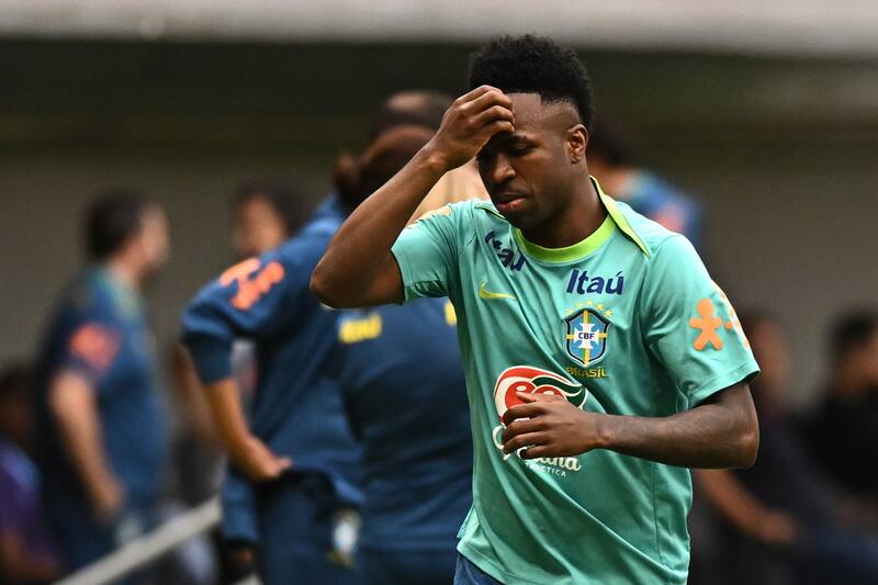 con la Selección de Brasil. EFE