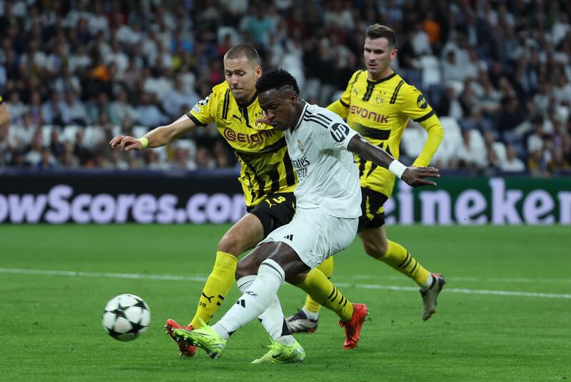 Vinícius Júnior fue la figura del Real Madrid versus Borussia Dortmund.