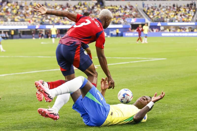 Vinícius Júnior y su penosa estadística con Brasil. Foto: EFE.
