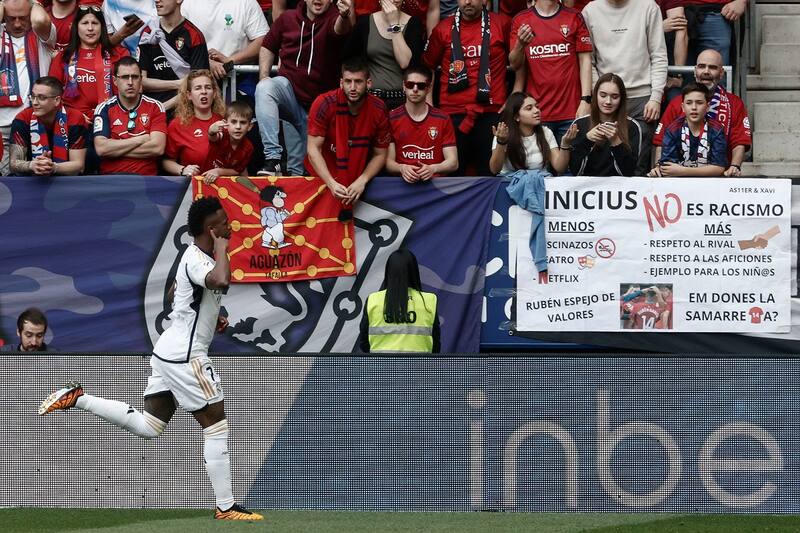 Vinicius no lo pasa bien jugando como visita en España. EFE