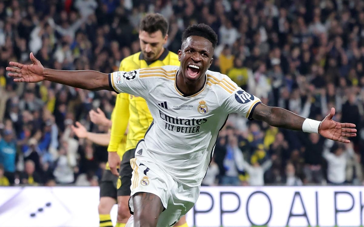 Vinicius llega en el mejor momento de su carrera tras ser figura en la nueva Champions League del Real Madrid.