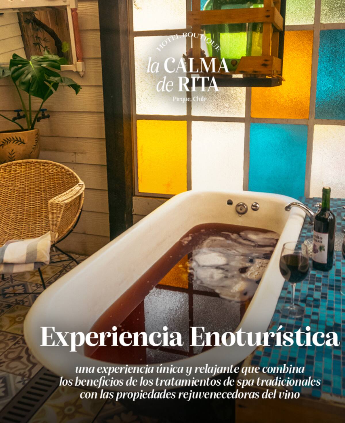 "La calma de Rita" ofrece experiencia como la Vinoterapia.