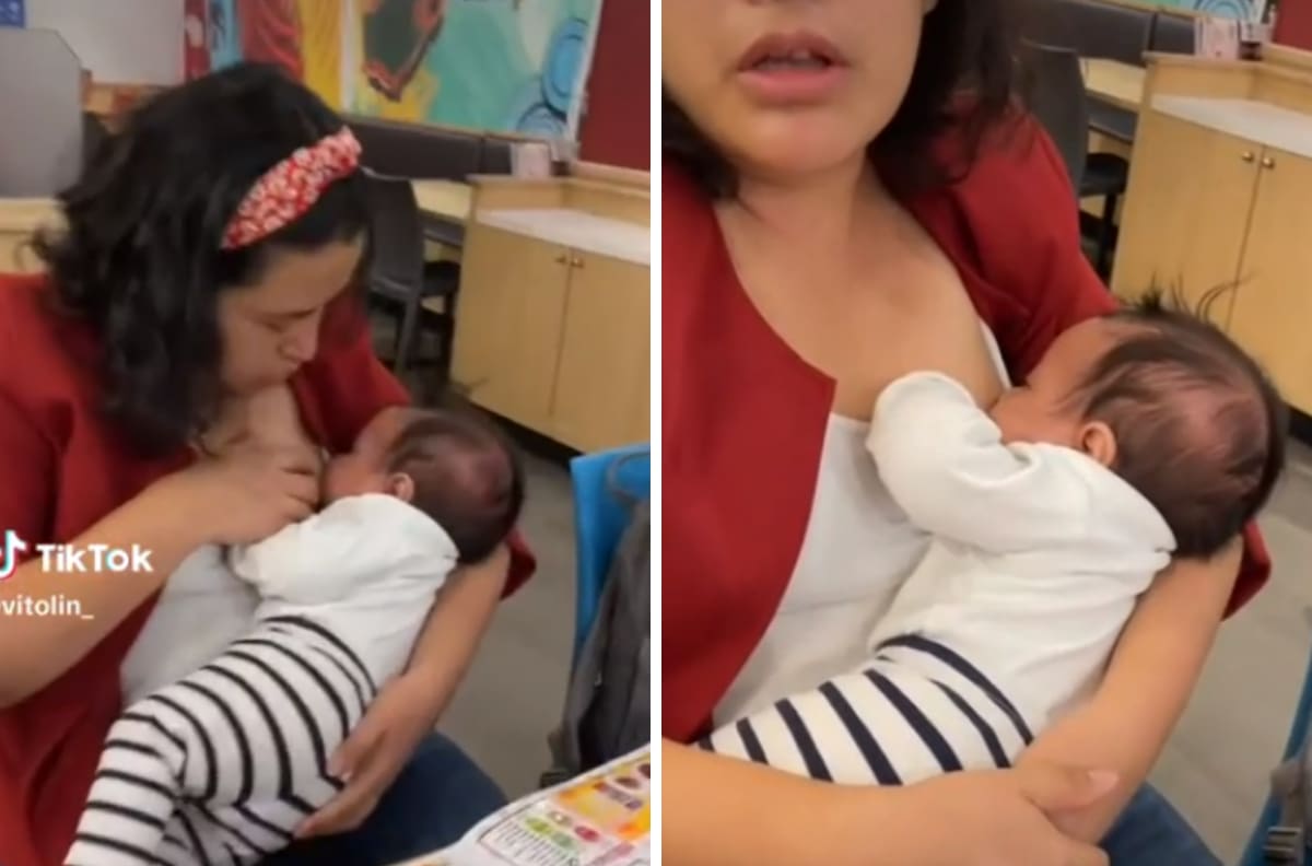 VIDEO| Mujer es agredida por amamantar a su bebé en público y caso se hace viral