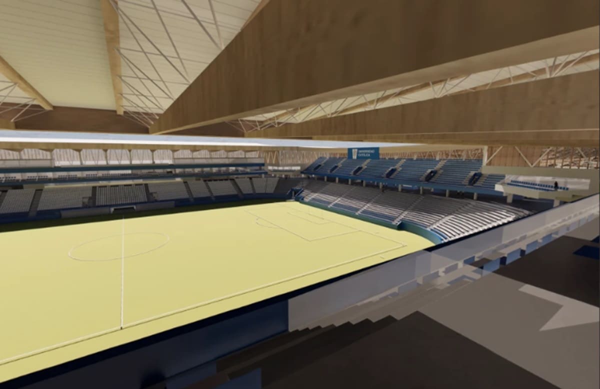 hacia la tribuna Ignacio Prieto (cruzados.cl)