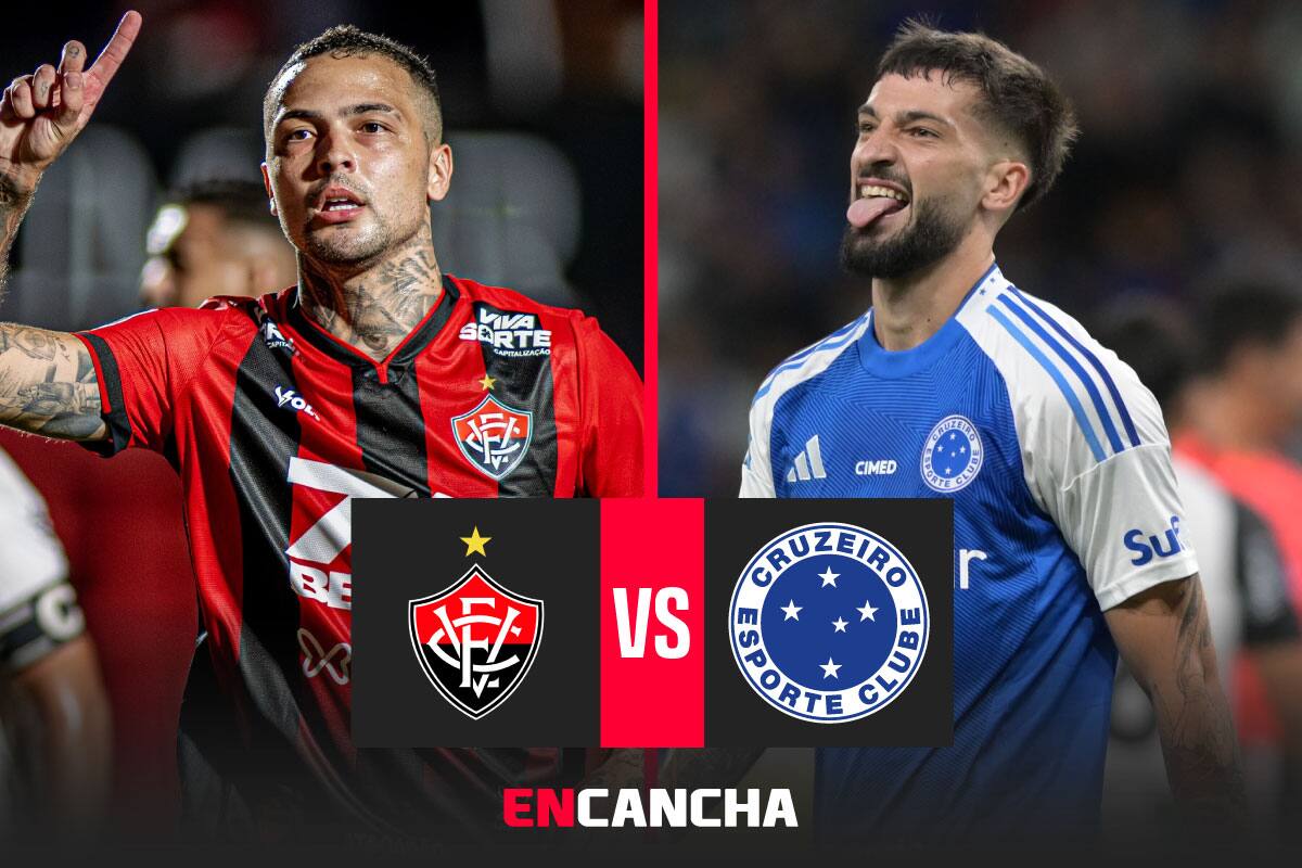 por la fecha 12 del Brasileirao. Foto: Prensa Vitória y EFE.