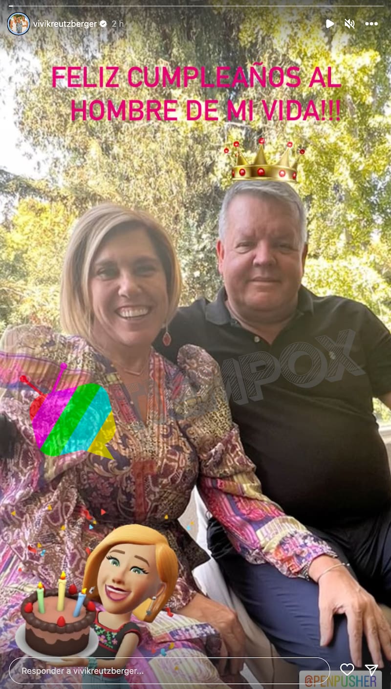 Vivi Kreutzberger celebró el cumpleaños de su esposo. Créditos: Instagram.