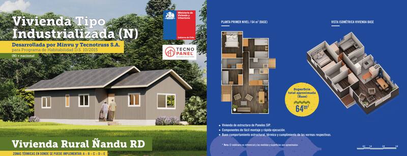 Esta casa mide 64 m2.
