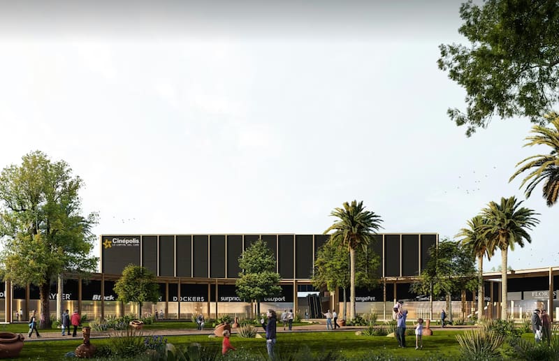 El nuevo mall de la Región Metropolitana está en la comuna de Puente Alto. Foto: Architizer