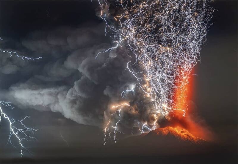 hizo una espectacular erupción por última vez el 2015. Foto: Francisco Negroni.