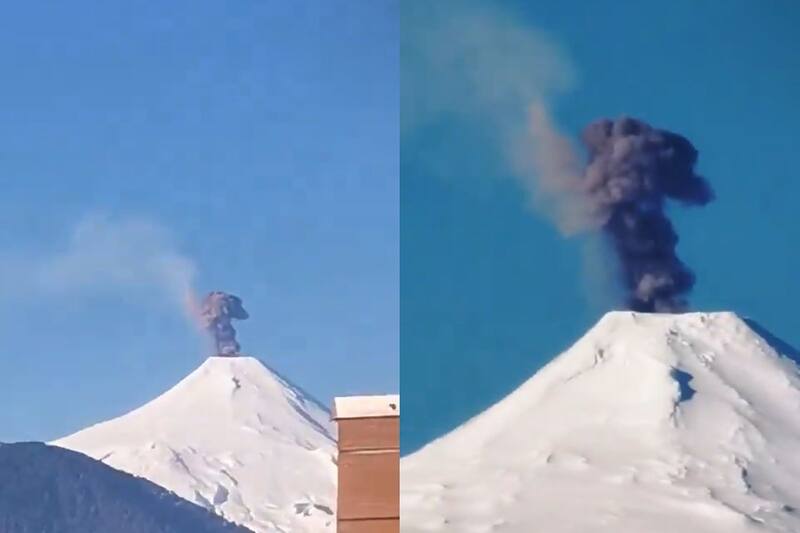 La actividad es normal, consignaron en X. Créditos: @RedGeoChile.