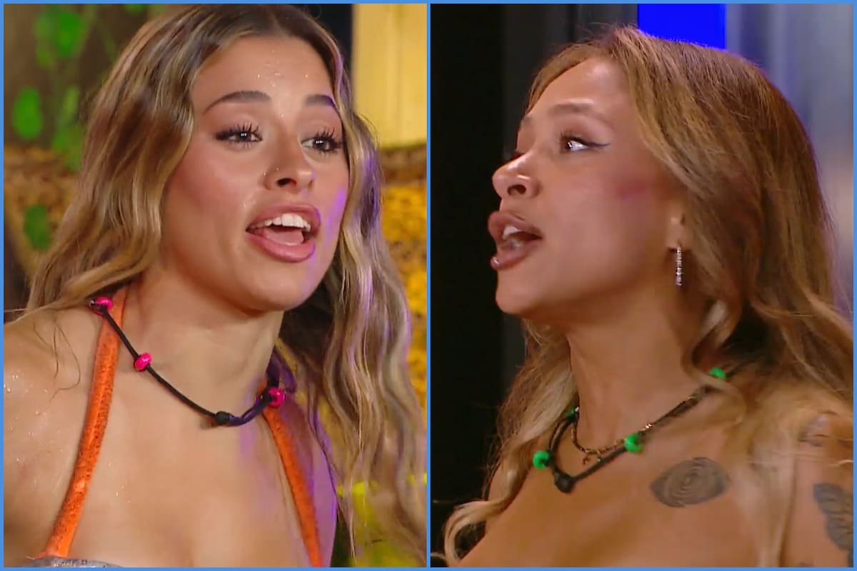Estefi le lanzó espumante por la espalda a Sofía tras acusar bullying. Foto: Reproducción MegaGo.