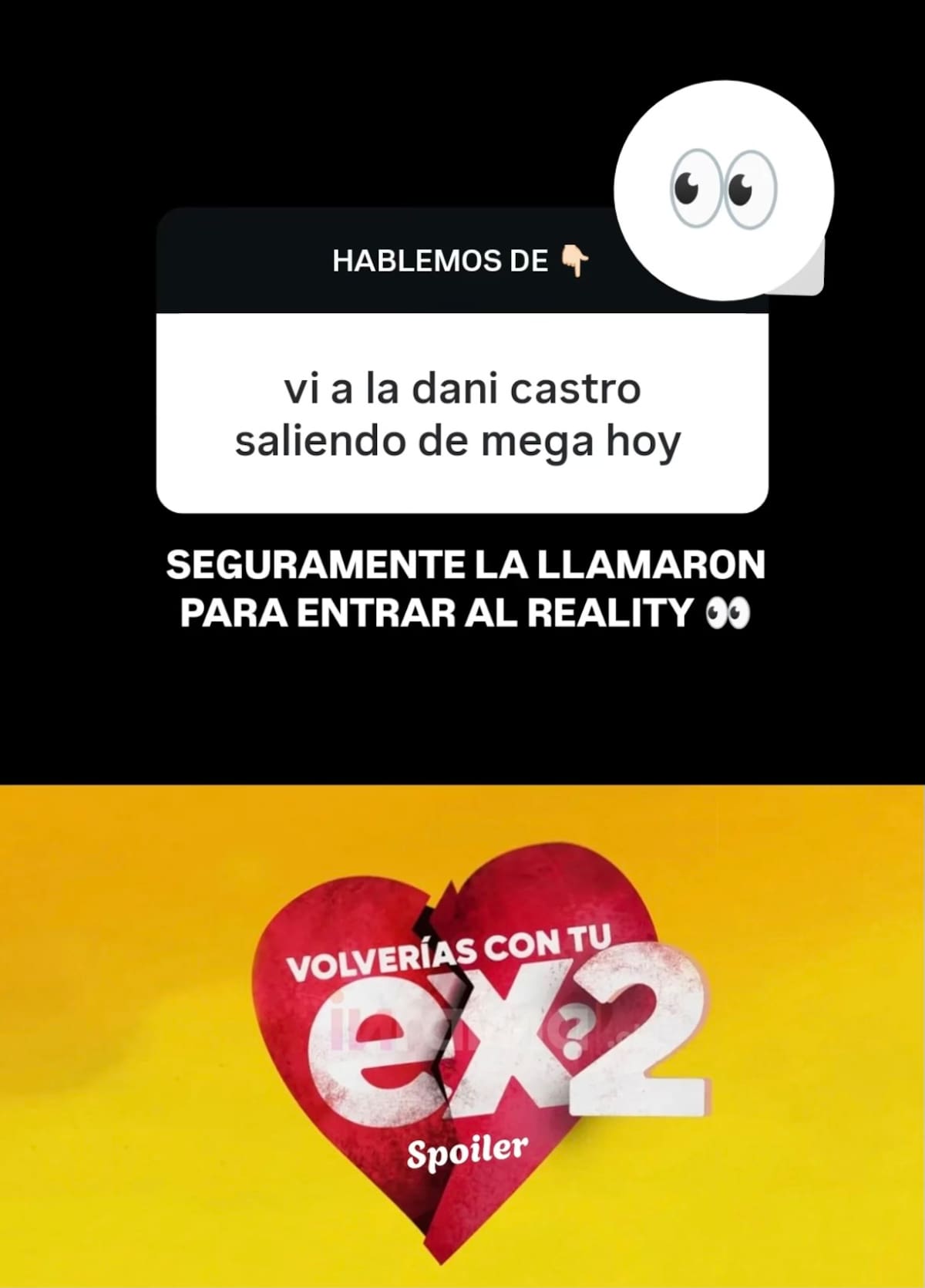 Aseguran que Dani Castro estarían en negociaciones para entrar a Volverías con tu Ex 2.