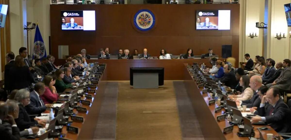 Votación de la OEA sobre Venezuela. Créditos: EFE.