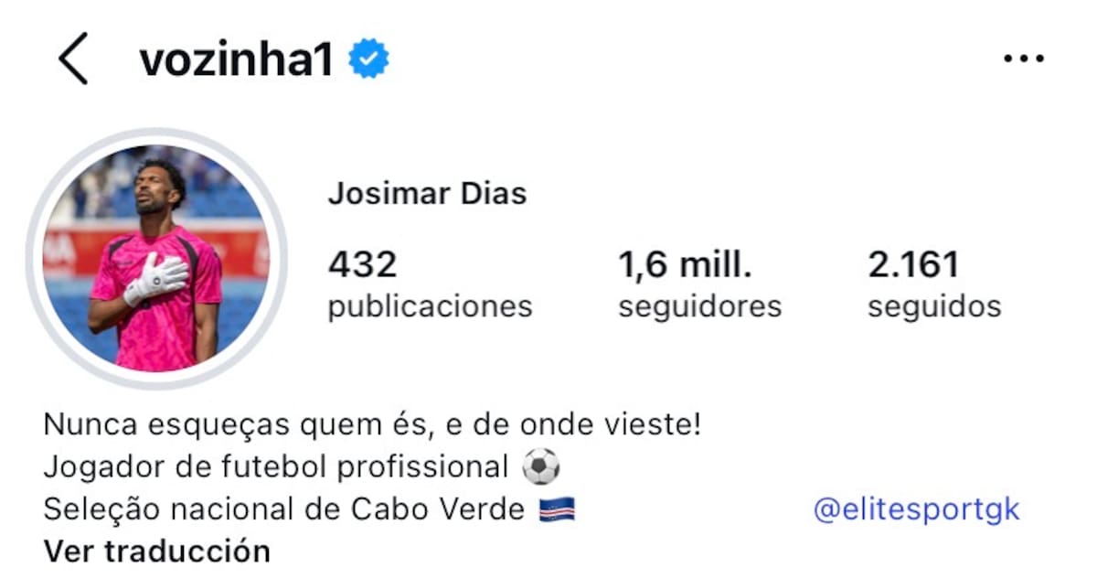 El instagram del portero de Cabo Verde.