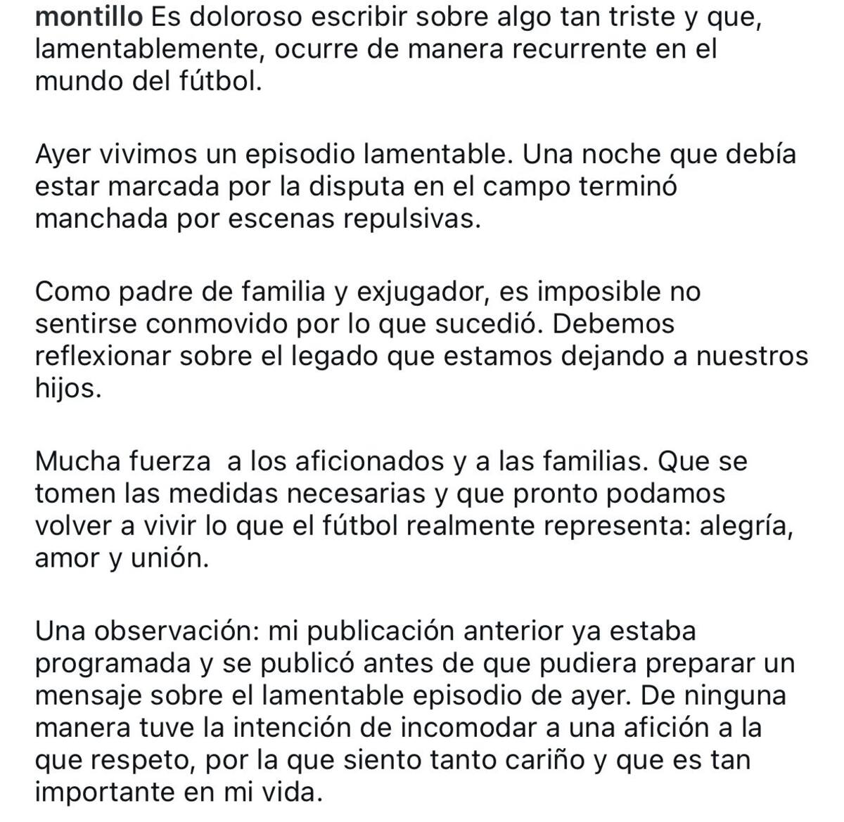 Walter Montillo en Instagram.