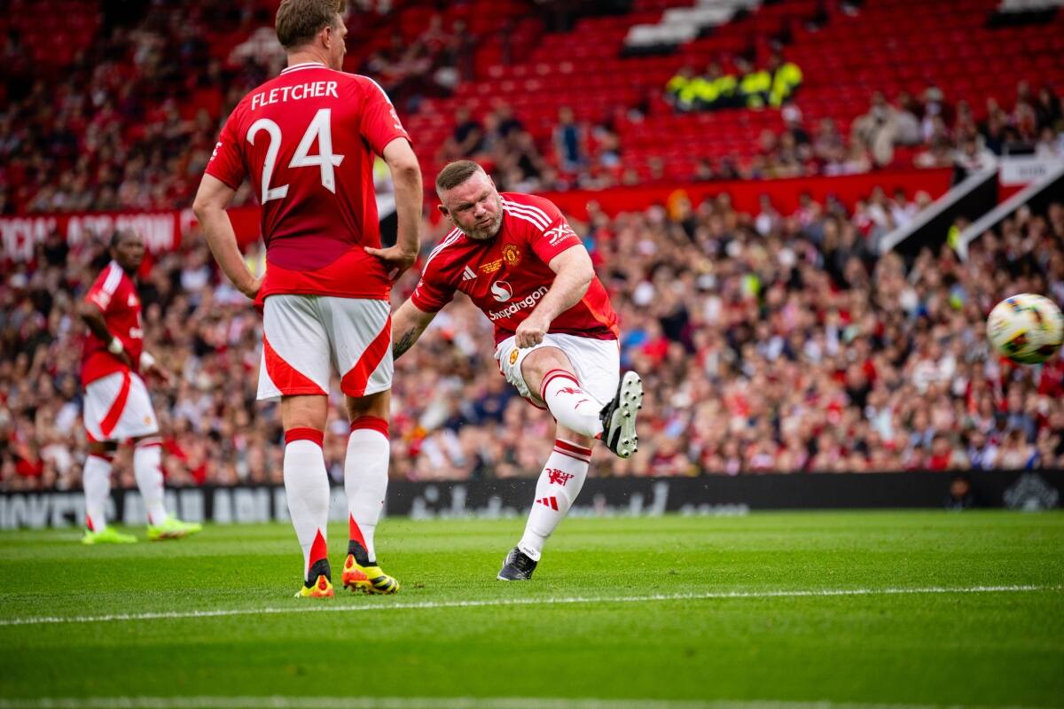 jugando por el Manchester United a sus 38 años. Foto: @ManUtd.