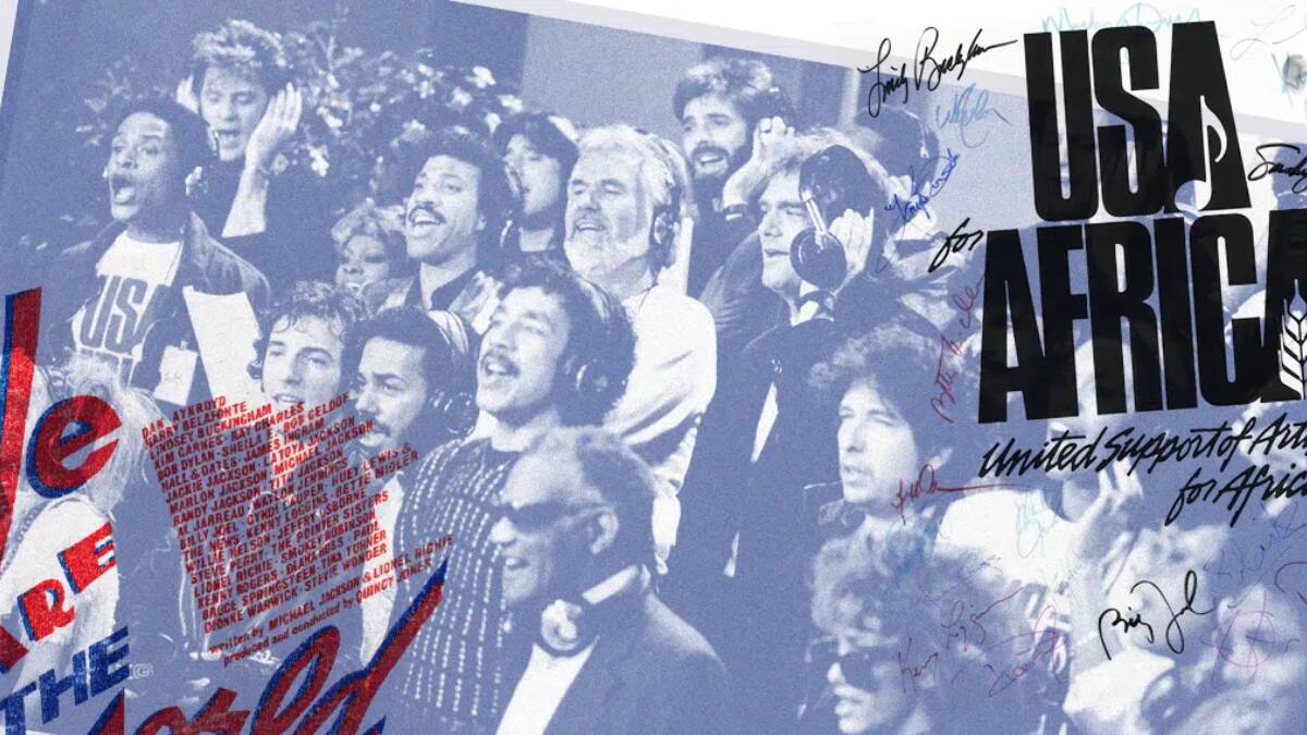 “We Are the World”, la icónica canción que unió a 46 estrellas del pop celebra su 40º aniversario