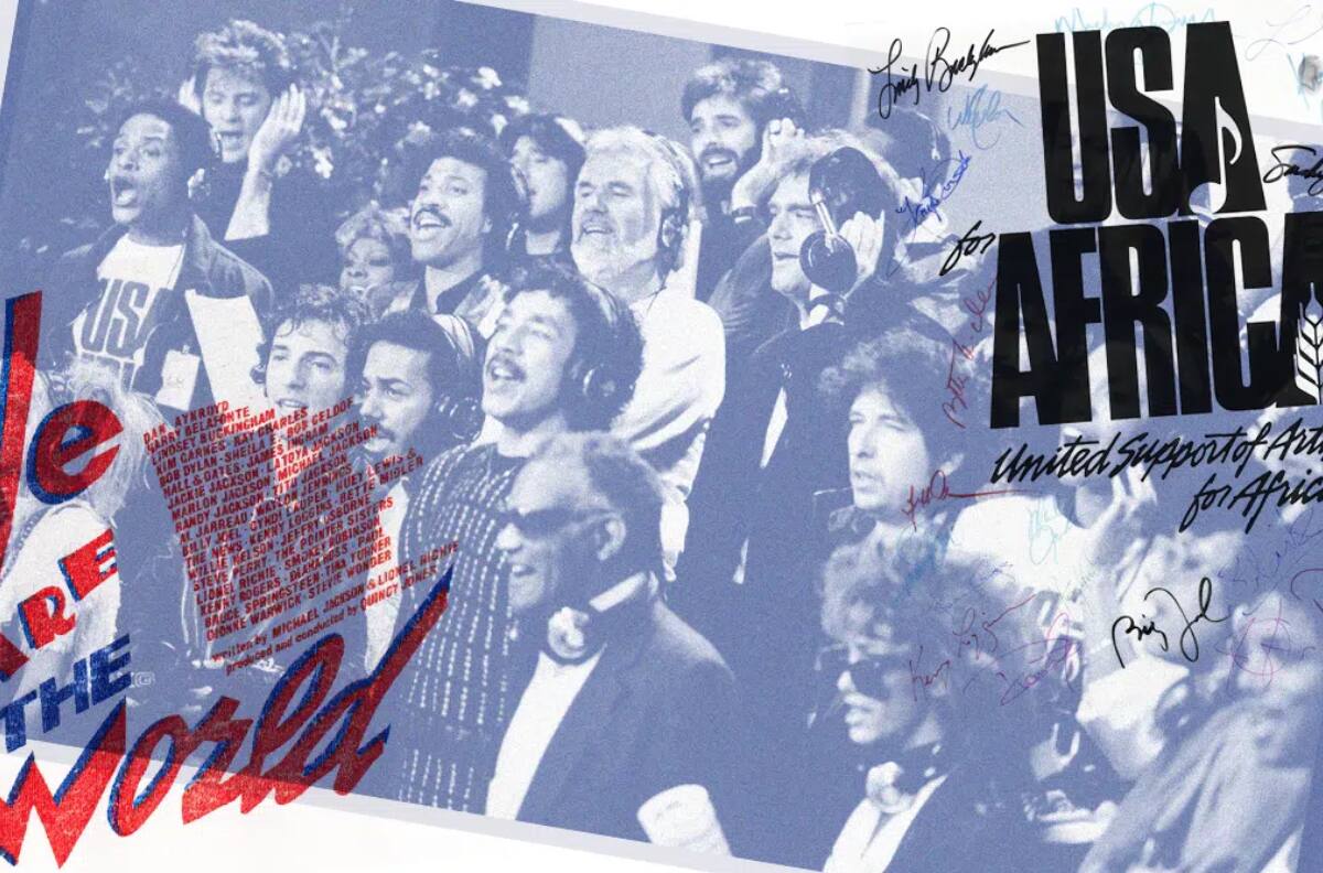 “We Are the World”, la icónica canción que unió a 46 estrellas del pop celebra su 40º aniversario