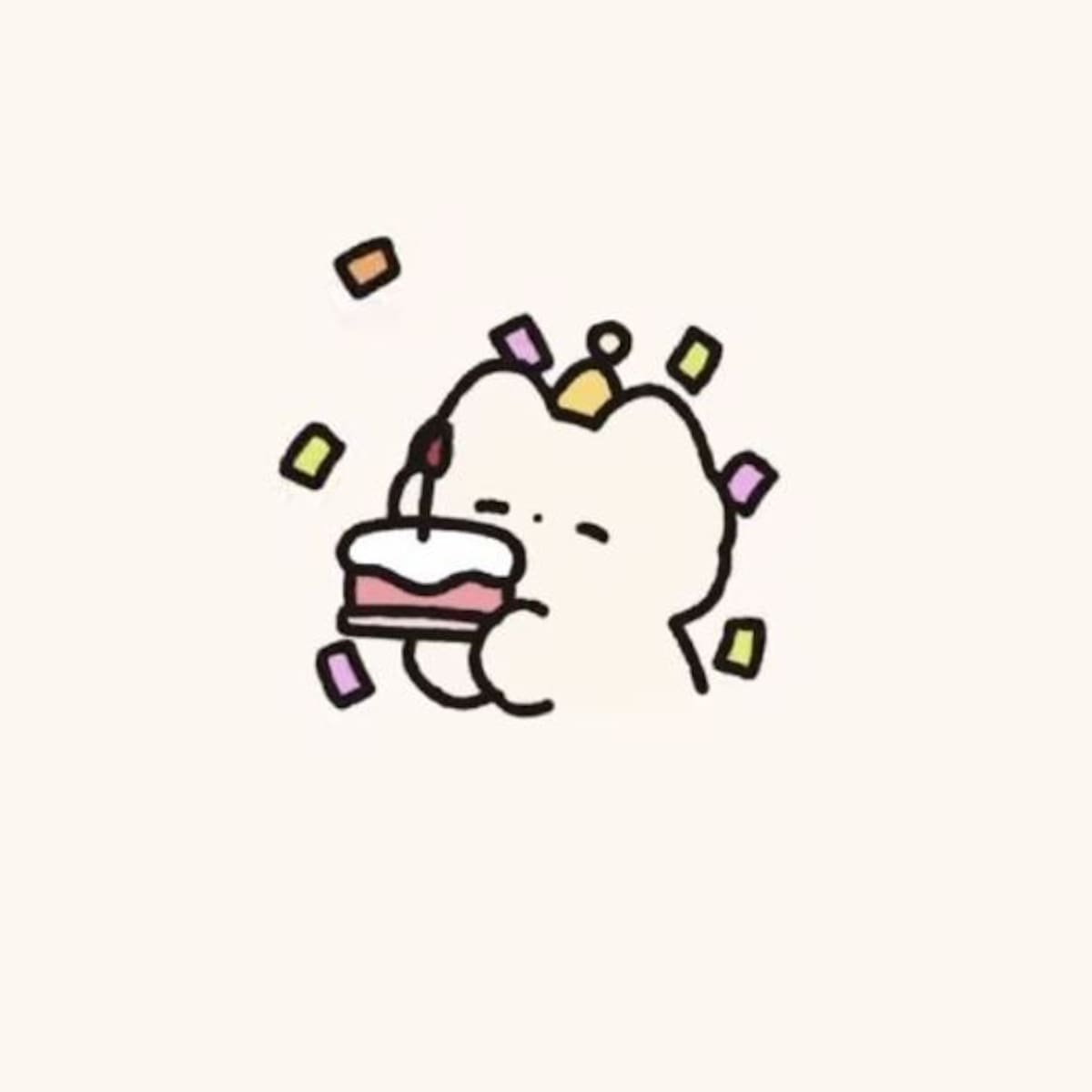 Los dibujos bonitos son una hermosa manera de desear feliz cumpleaños por WhatsApp.