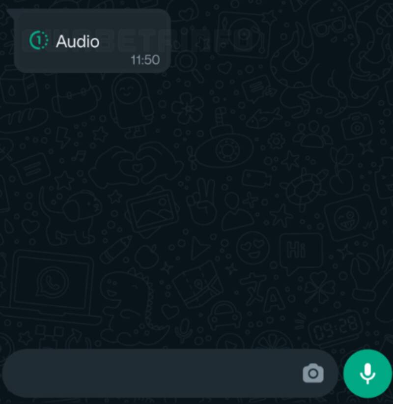 Estos nuevos audios podrán ser escuchados una sola vez. Créditos: WABetaInfo.