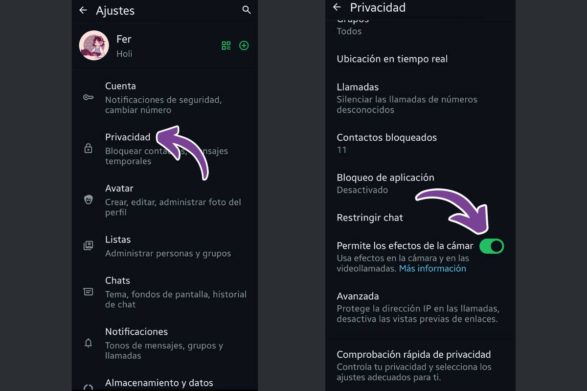 Activa esta divertida función siguiendo estos pasos.