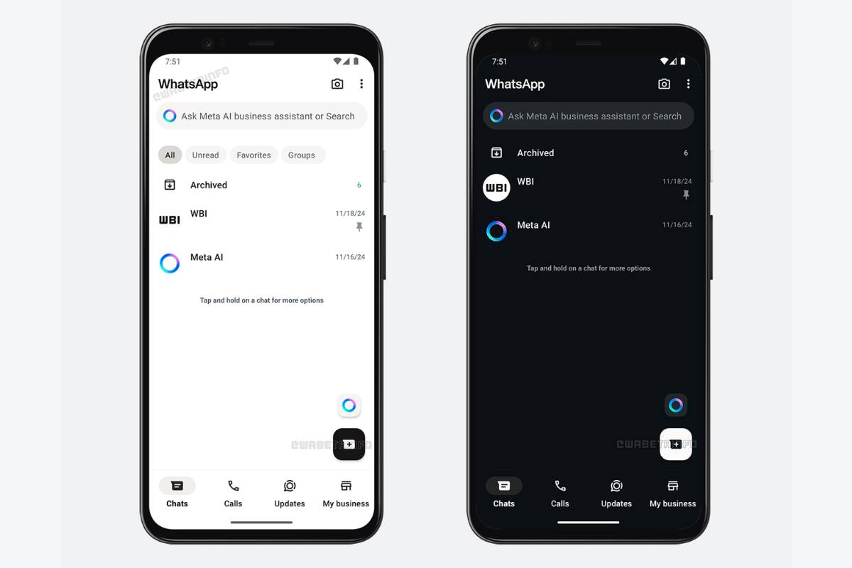 Así se verá próximamente WhatsApp.