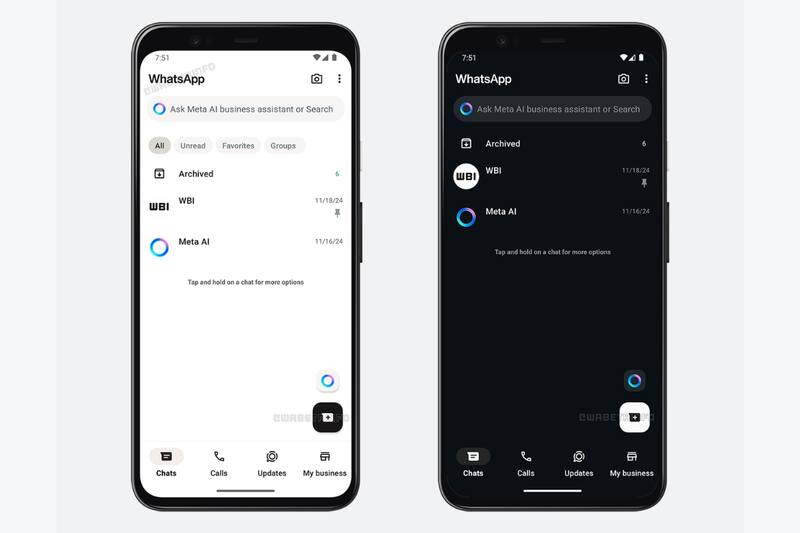 Así se verá próximamente WhatsApp.