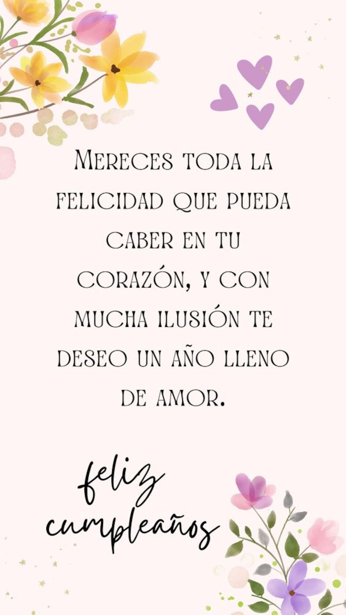 Un bonito mensaje para enviar a la persona que cumple años por WhatsApp.