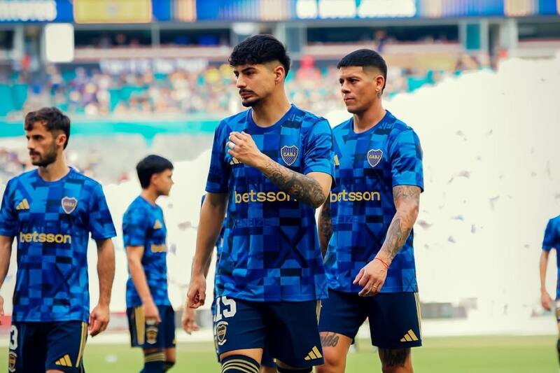 junto a Boca Juniors en el Mundial de Clubes. Foto: Instagram Williams Alarcón.