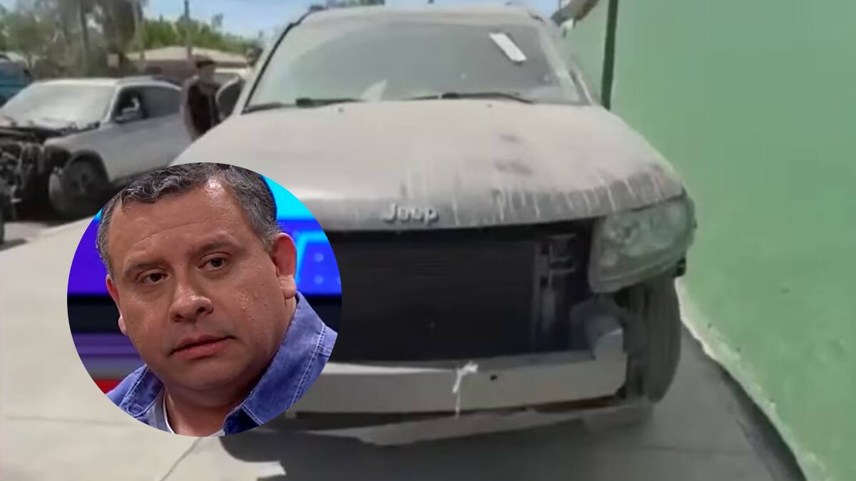 Willy Sabor mostró terribles imágenes de cómo quedó su auto tras sufrir encerrona