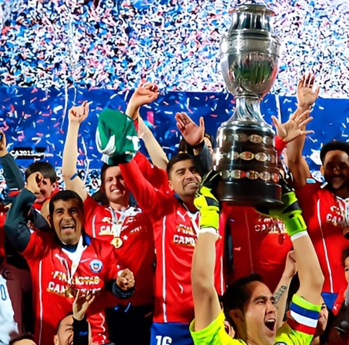 Celebró la obtención de las dos Copas Américas con la selección