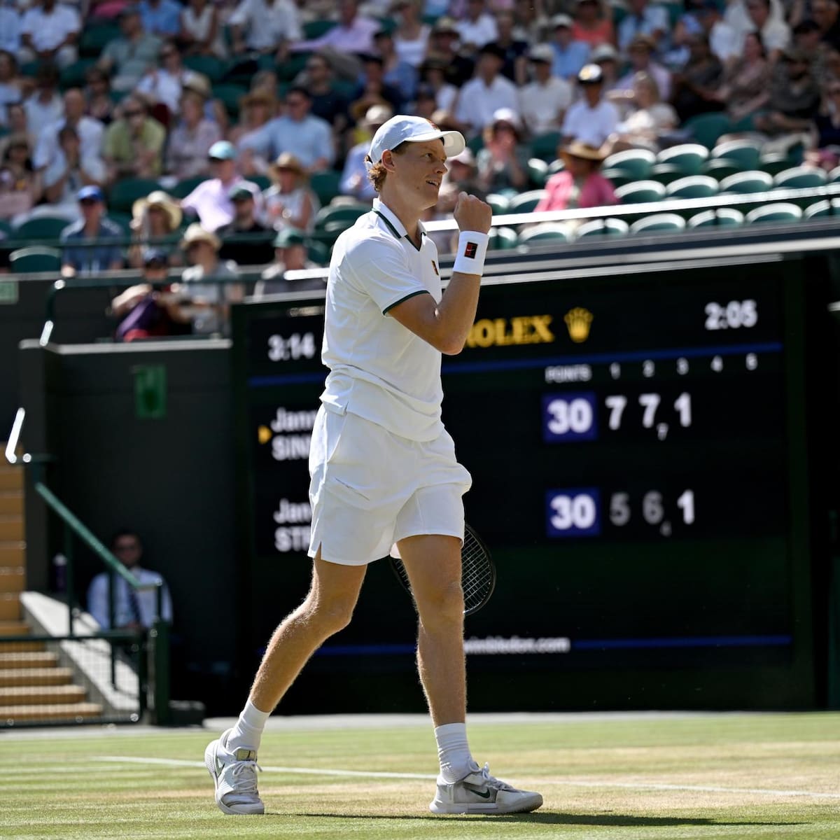 Un trámite: Jannik Sinner gana en sets corridos y se instala en semifinales de Wimbledon